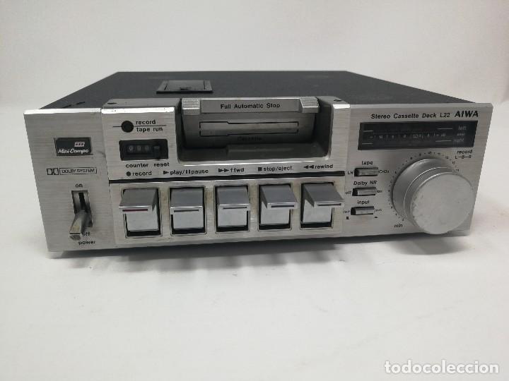 aiwa stereo cassette deck l22